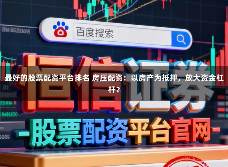 最好的股票配资平台排名 房压配资:以房产为抵押,放大资金杠杆?