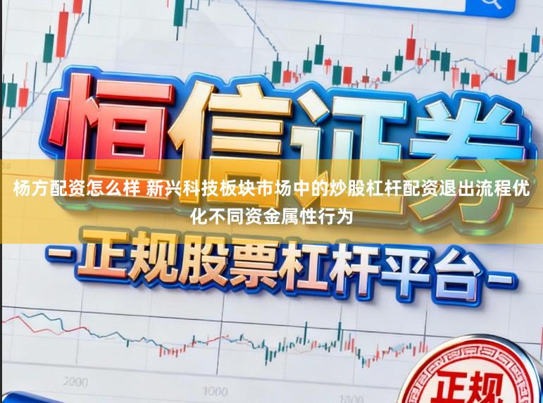 杨方配资怎么样 新兴科技板块市场中的炒股杠杆配资退出流程优化不同资金属性行为